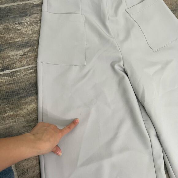 Jason Wu Wide Leg Gray Pants Trousers Career Business Pockets - Picture 9 of 9